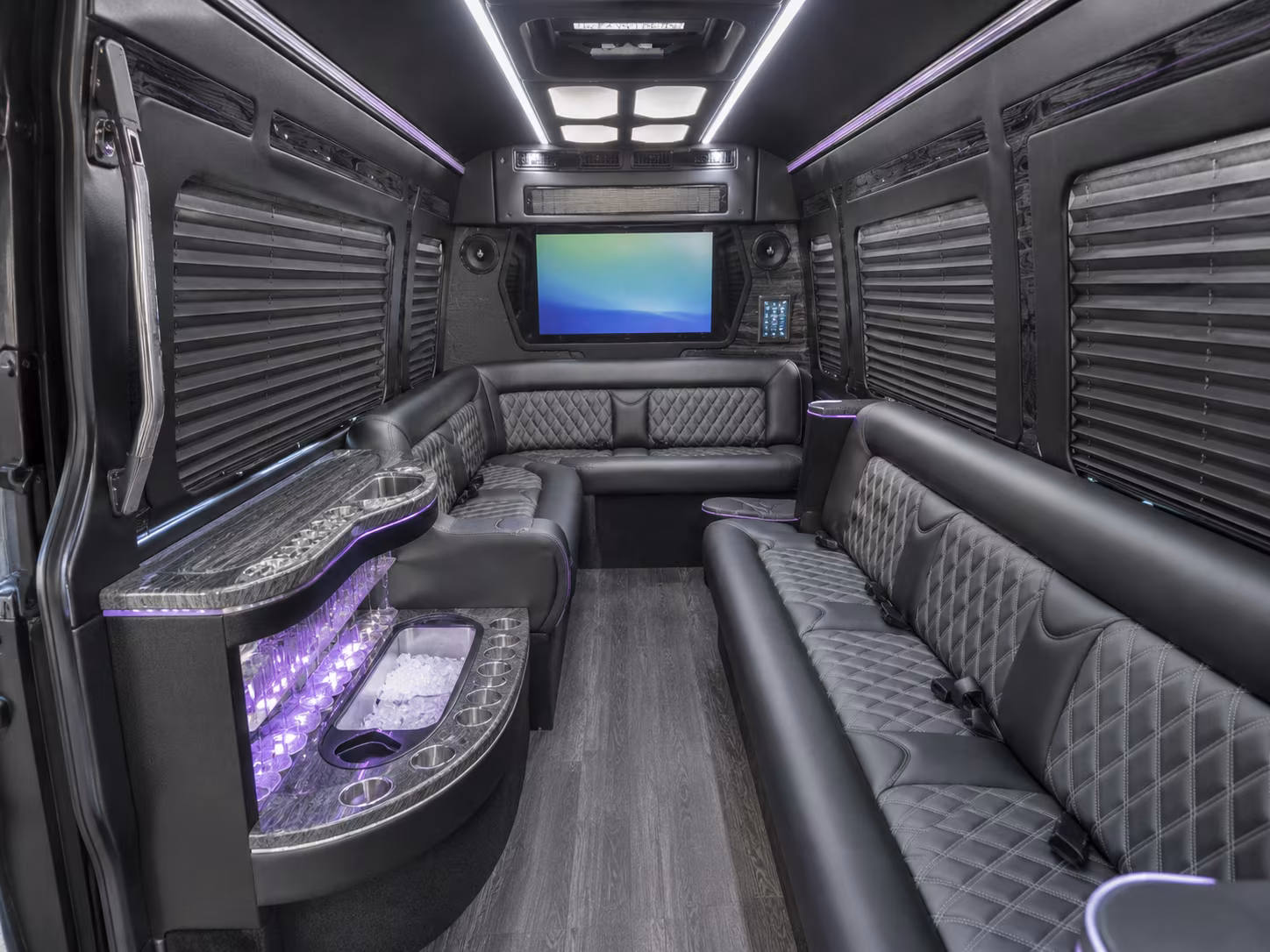 cheyenne 40 passenger party bus inside