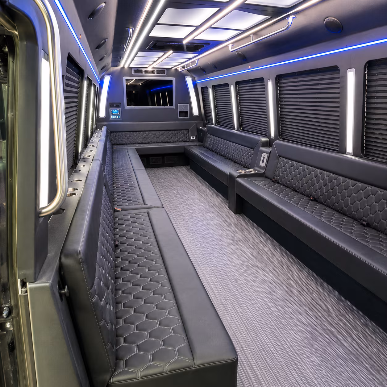 cheyenne 40 passenger party bus interior