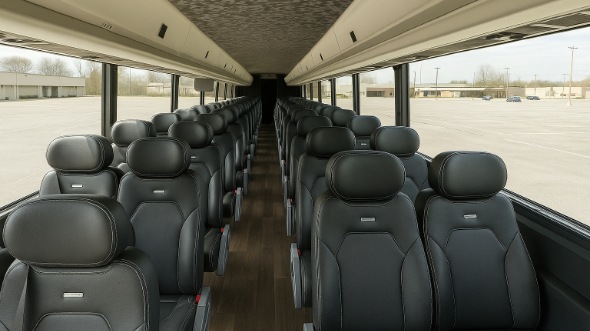Interior of Charter Bus Company Cheyenne's 15 Passenger Minibus in Cheyenne