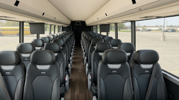 Interior of Charter Bus Company Cheyenne's 20 Passenger Mini bus in Cheyenne