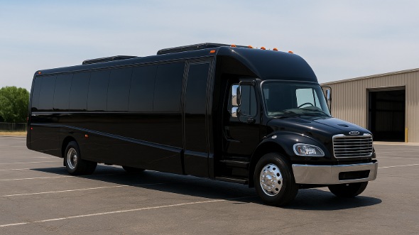 Exterior of Charter Bus Company Cheyenne's 25 Passenger Mini bus in Cheyenne
