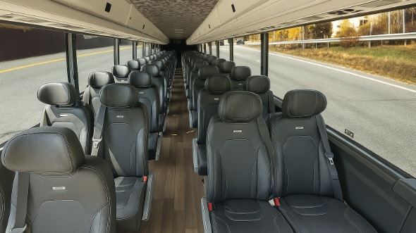Interior of Charter Bus Company Cheyenne's 25 Passenger Mini bus in Cheyenne