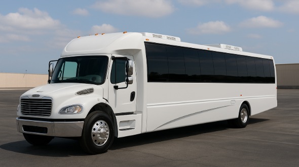 Exterior of Charter Bus Company Cheyenne's 30 Passenger Minibus in Cheyenne
