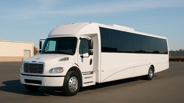 Exterior of Charter Bus Company Cheyenne's 35 Passenger Minibus in Cheyenne