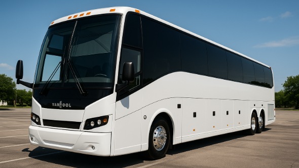 Exterior of Charter Bus Company Cheyenne's 56 Passenger Charter Bus in Cheyenne