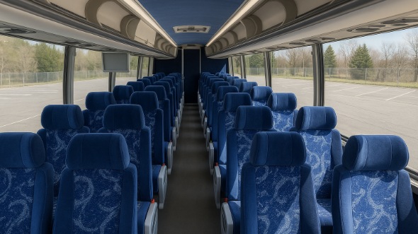 cheyenne 54 passenger charter bus inside