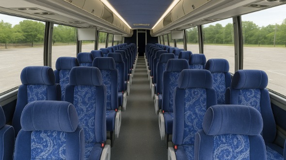 cheyenne 56 passenger charter bus inside