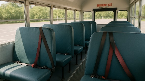 cheyenne school bus rental interior