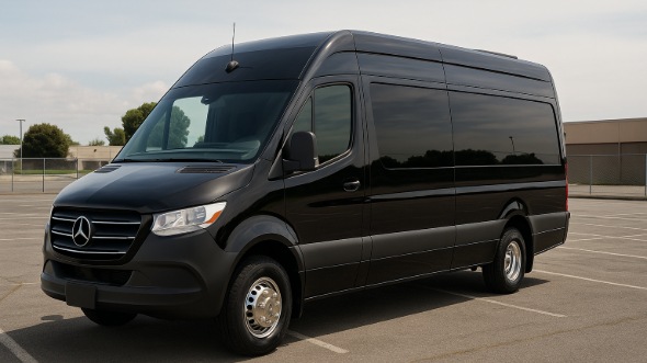 Exterior of Charter Bus Company Cheyenne's Sprinter Limo in Cheyenne